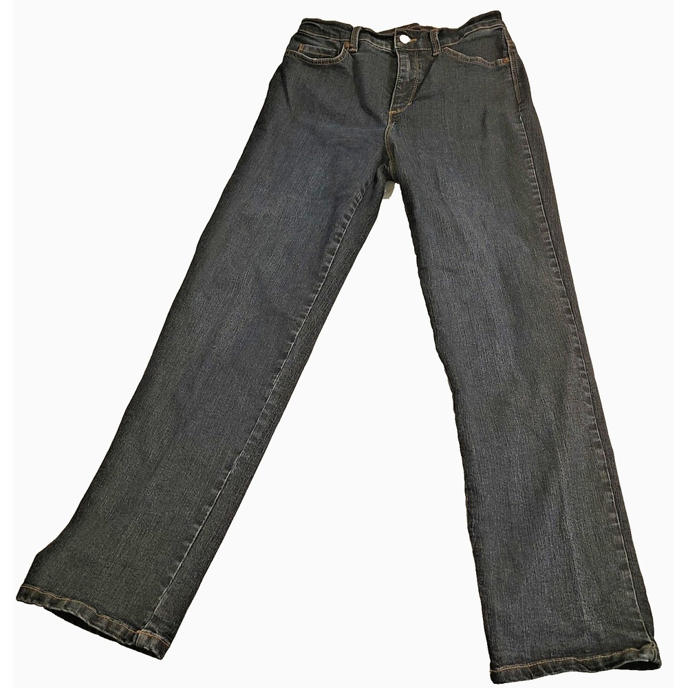 Gloria Vanderbilt Womens Amanda Jeans Size 6 Dark Blue High Rise Straight